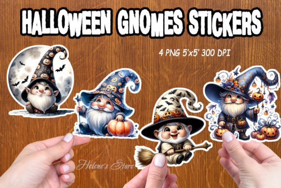 Download Cute Halloween Gnome Printable Stickers - Premium Resources