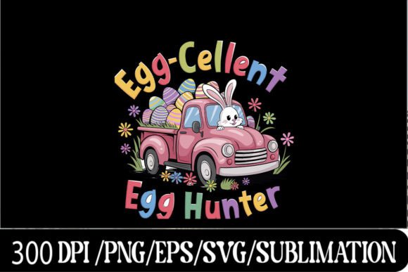 Download Cute Easter Bunny Driving Vintage Truck - Premium Bundle